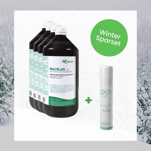 Sparset: 4x Me!Kult pro plus 1x DemoDerm Repair Handcreme Med gratis