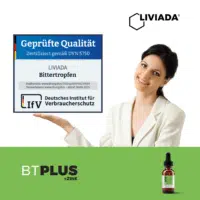 LIVIADA Bittertropfen plus - mit Pflanzen und Kräutern + Zink - Geprüfte Qualität by IfV