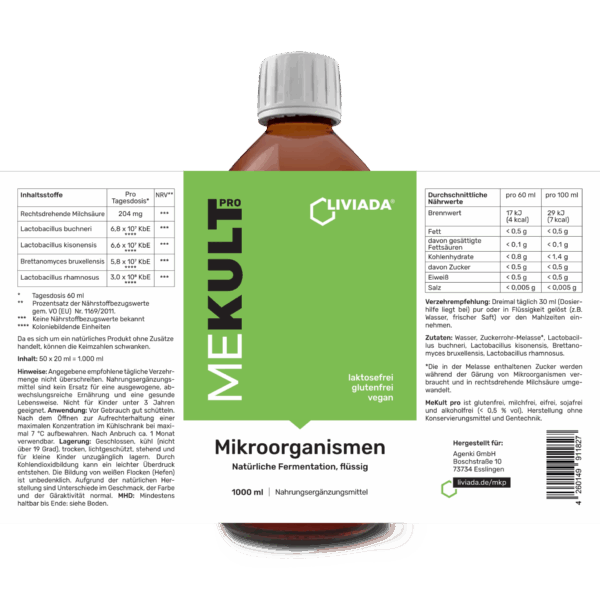 LIVIADA MEKULT PRO - Mikroorganismen