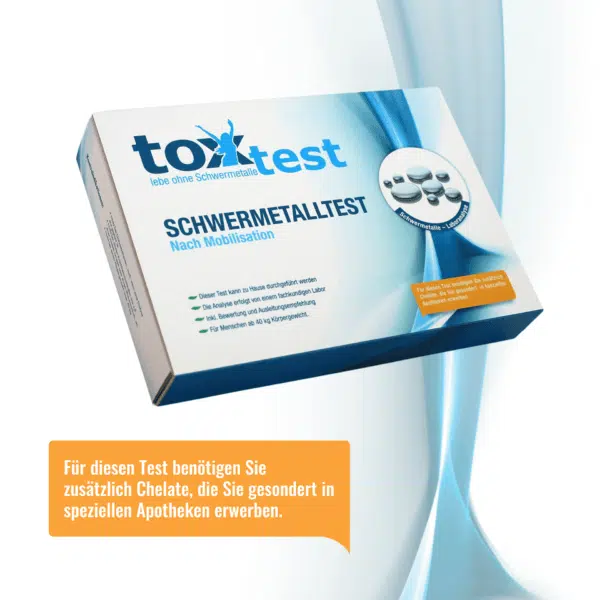 Inkl. Mobilisation mit Chelaten - ToxTest – Der Schwermetall Test zum Selbermachen - Urintest